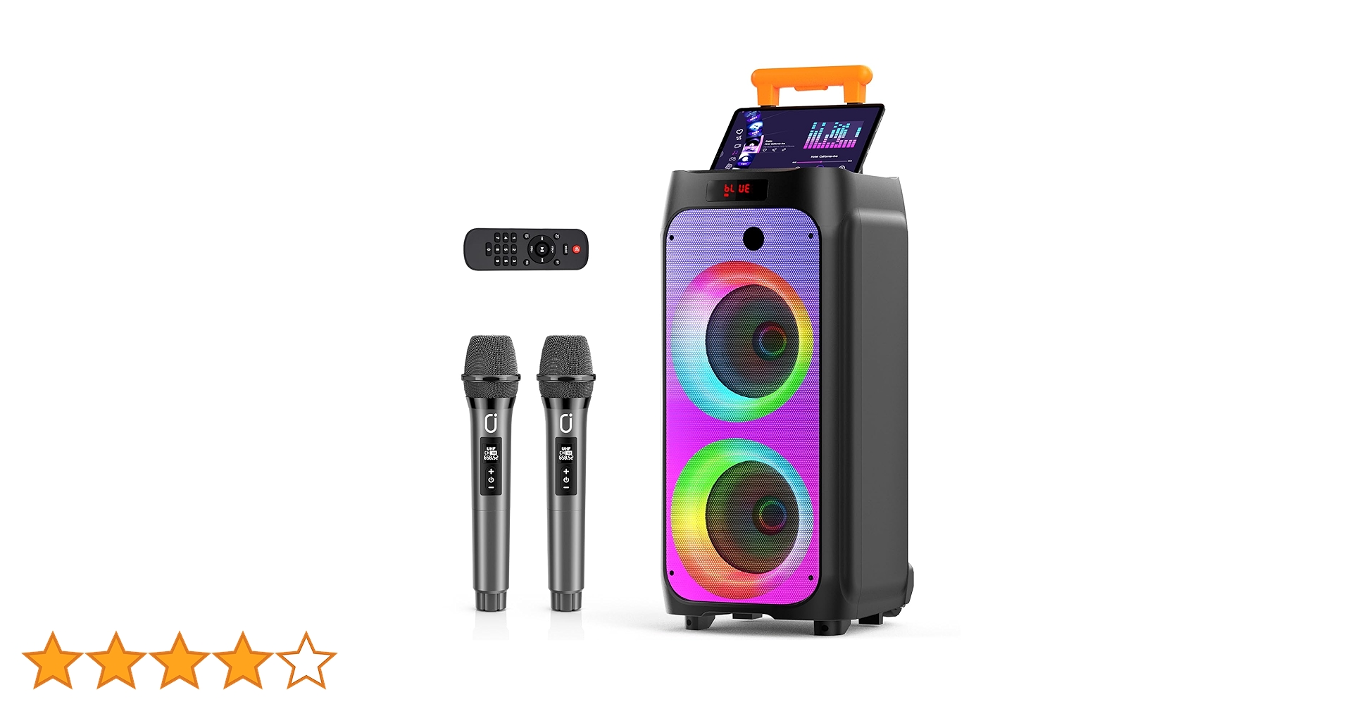 Amazon | JYX ワイヤレスマイク スピーカーセット マイク二本付き 低音 Amazon | JYX ワイヤレスマイク スピーカーセット マイク二本付き 低音